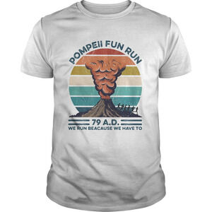 Pompell Fun Run Volcana Retro Shirt